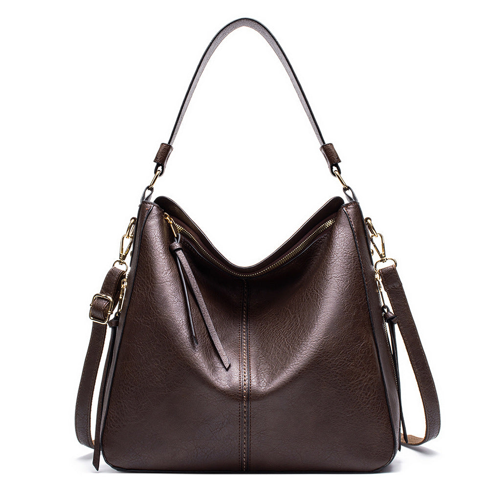 Hobo Bag Women – Large Capacity Retro PU Leather Shoulder & Crossbody Handbag