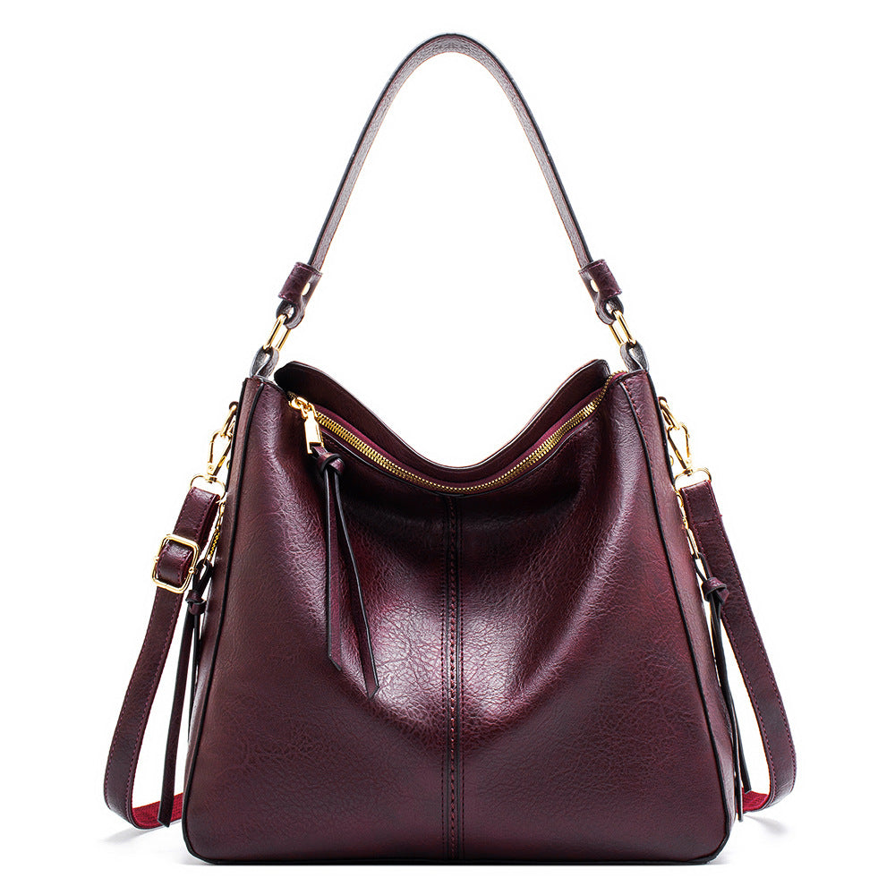 Hobo Bag Women – Large Capacity Retro PU Leather Shoulder & Crossbody Handbag