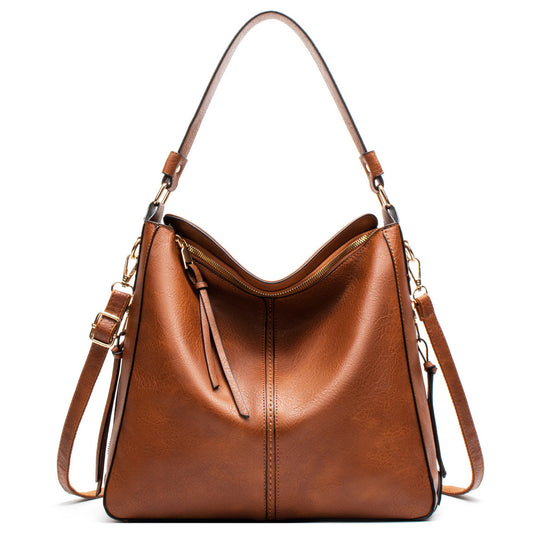 Hobo Bag Women – Large Capacity Retro PU Leather Shoulder & Crossbody Handbag