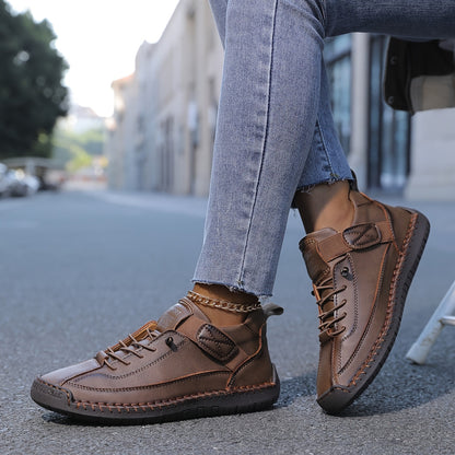 FemmeTrek Urban Comfort – Breathable Leather Sneakers for Everyday Adventure