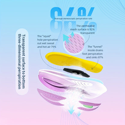 Aurora Gradient Running Sneakers – Women’s Comfortable Lightweight Colorful Sports Shoes