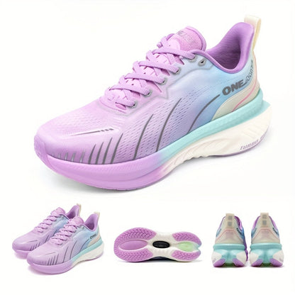 Aurora Gradient Running Sneakers – Women’s Comfortable Lightweight Colorful Sports Shoes