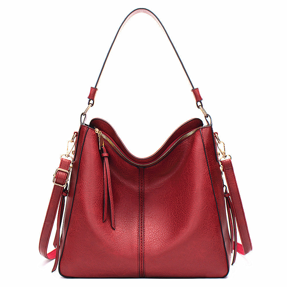 Hobo Bag Women – Large Capacity Retro PU Leather Shoulder & Crossbody Handbag