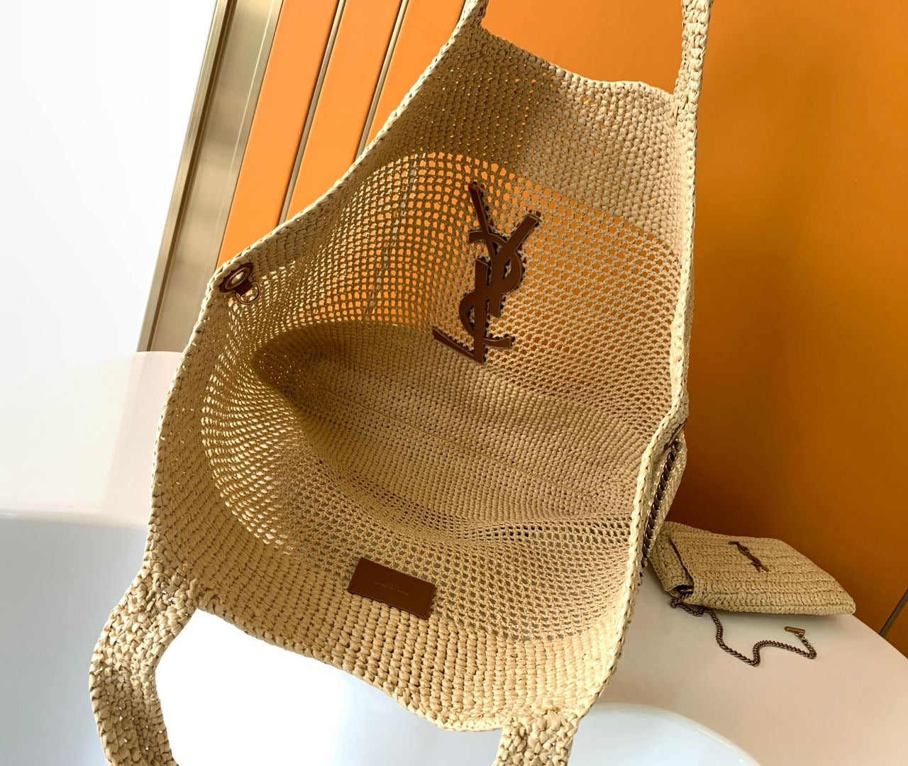 Saint Élise Raffia Tote — Natural Luxury Edition