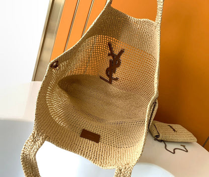 Saint Élise Raffia Tote — Natural Luxury Edition