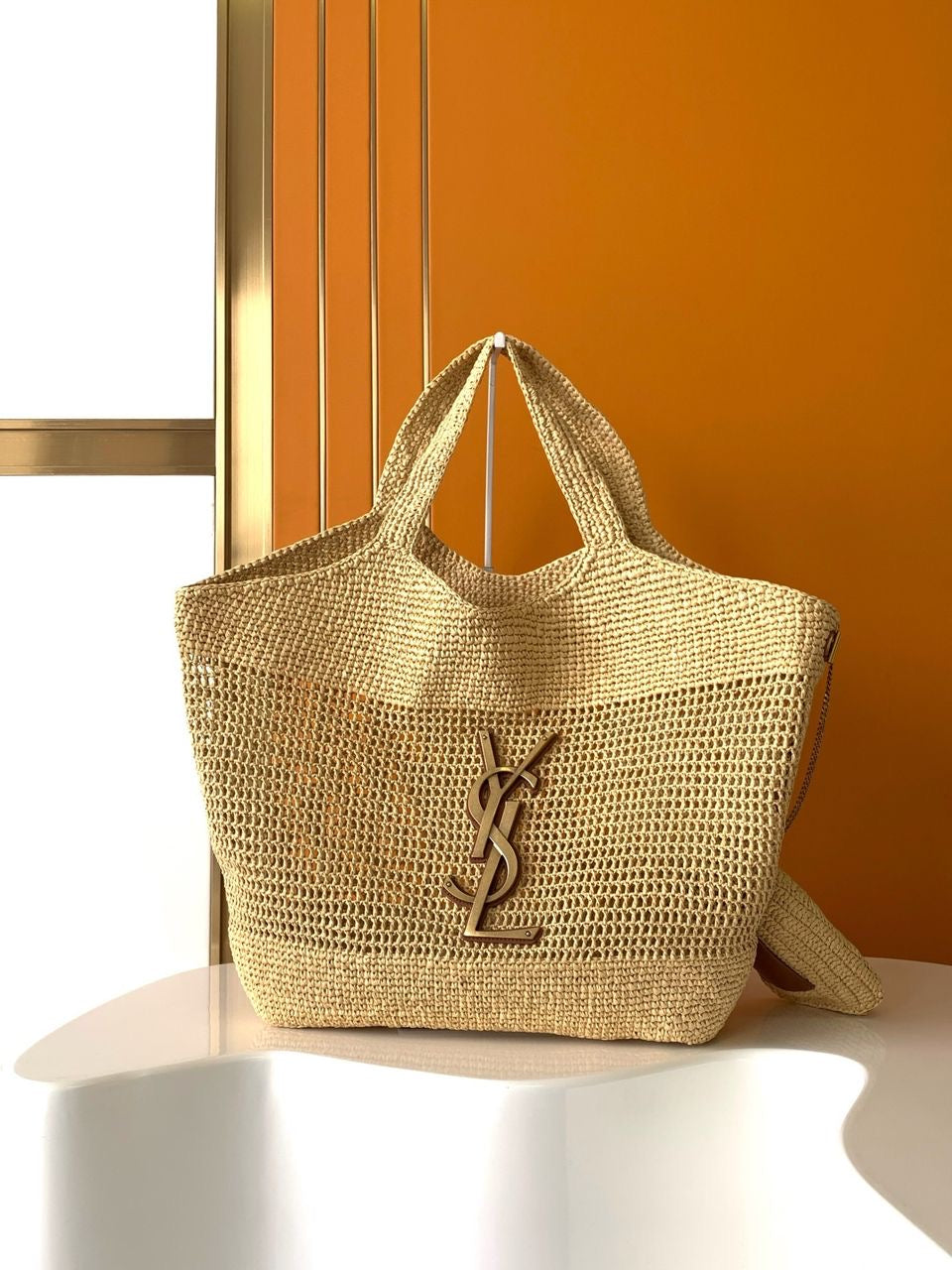 Saint Élise Raffia Tote — Natural Luxury Edition