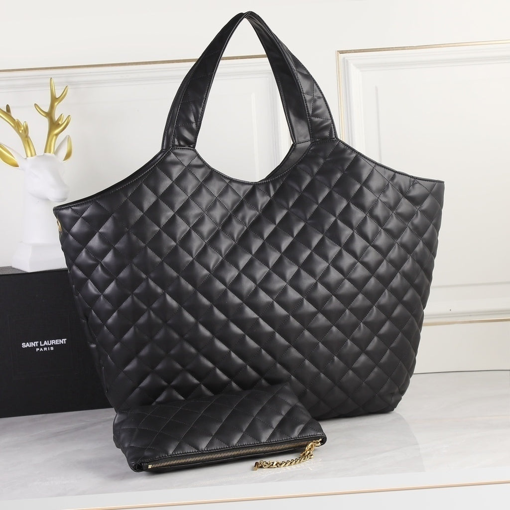 Luxe Paris Quilted Tote