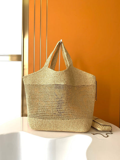 Saint Élise Raffia Tote — Natural Luxury Edition