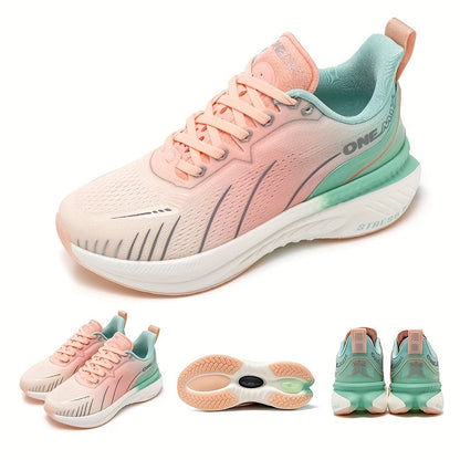 Aurora Gradient Running Sneakers – Women’s Comfortable Lightweight Colorful Sports Shoes