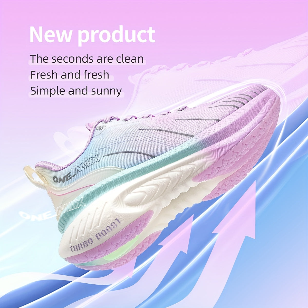 Aurora Gradient Running Sneakers – Women’s Comfortable Lightweight Colorful Sports Shoes
