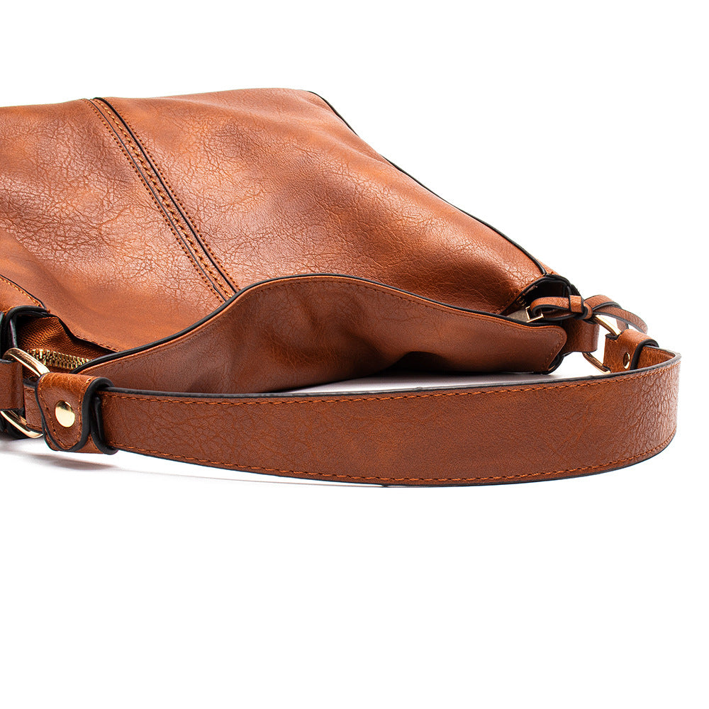 Hobo Bag Women – Large Capacity Retro PU Leather Shoulder & Crossbody Handbag