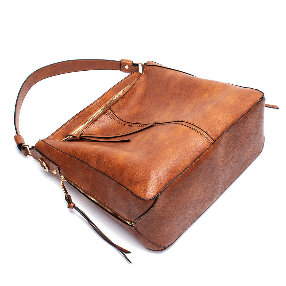 Hobo Bag Women – Large Capacity Retro PU Leather Shoulder & Crossbody Handbag