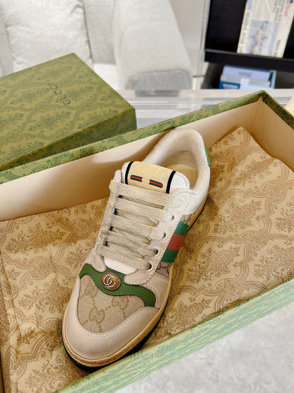 FemmeHeritage Vintage Sneaker – Green &amp; Rose Edition